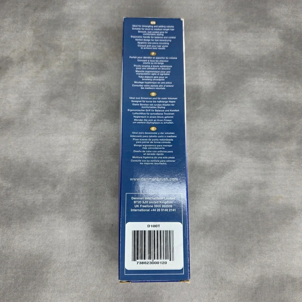 DENMAN‎ # D100T Vent Hair Brush Detangling/Add Volume Ball Tip Bristles